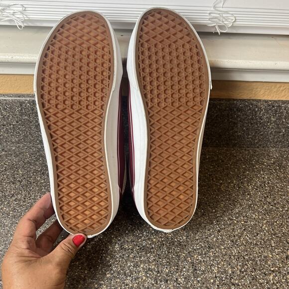 Vans Old Skool Men's Size 10 Burgundy Canvas Skate Sneaker Shoes Lace Up Low Top - Picture 10 of 11